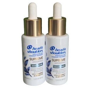 New 2 Bottles of Head & Shoulders Supreme Hydrating Scalp Serum, 1.3 Fl Oz ea